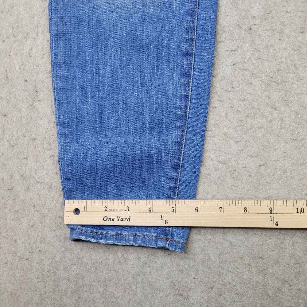 Madewell 9" High Riser Skinny Jeans Womens 31 Blue Light Wash Distressed Stretch - Picture 12 of 13